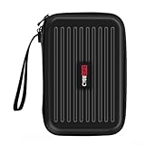 Funda de transporte EVA con ranura para tarjetas para una organización segura (negro)