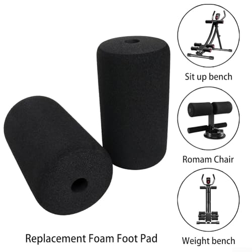 1 Par de Almohadillas de Espuma para Pies, Reemplazo de Rodillos para Tubo de Máquina, Extensión de Pierna para Pesas y Equipos de Ejercicio (2 piezas 160MM) miniatura 5