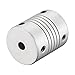 Tool parts 5mm To 5mm Aluminum Alloy Shaft Coupling Flexible Coupler L30xD25 Silver