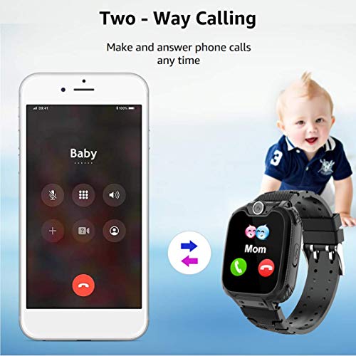 OUTAD Kids Smart Watch Phone for 3-12 Years Old Boys Girls Toddlers, Smart Watches for Children with Calling, SOS, SD Card, Fun Games, Camera, Timer, Alarm, Child Birthday Gifts Educational Toys