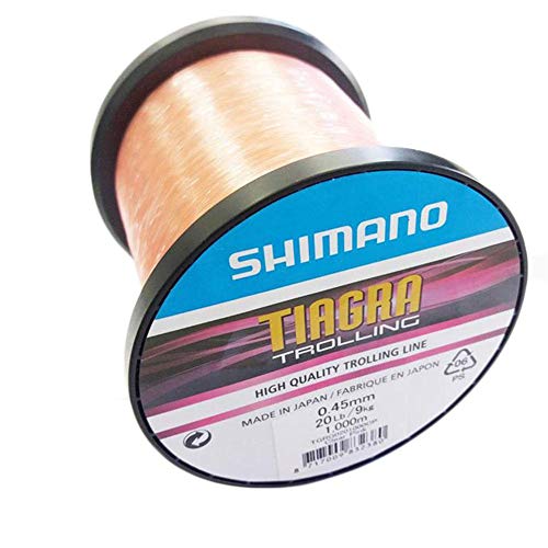 Filo Shimano Tiagra Trolling 1000 m Clear Pink per trascinamento per tonno, riccioli dentali