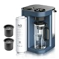 Bluevua RO100ROPOT-Lite(UV) Countertop Reverse Osmosis Water Filter System, Blue, with Dual-Pack Remineralization Filters, Bundle