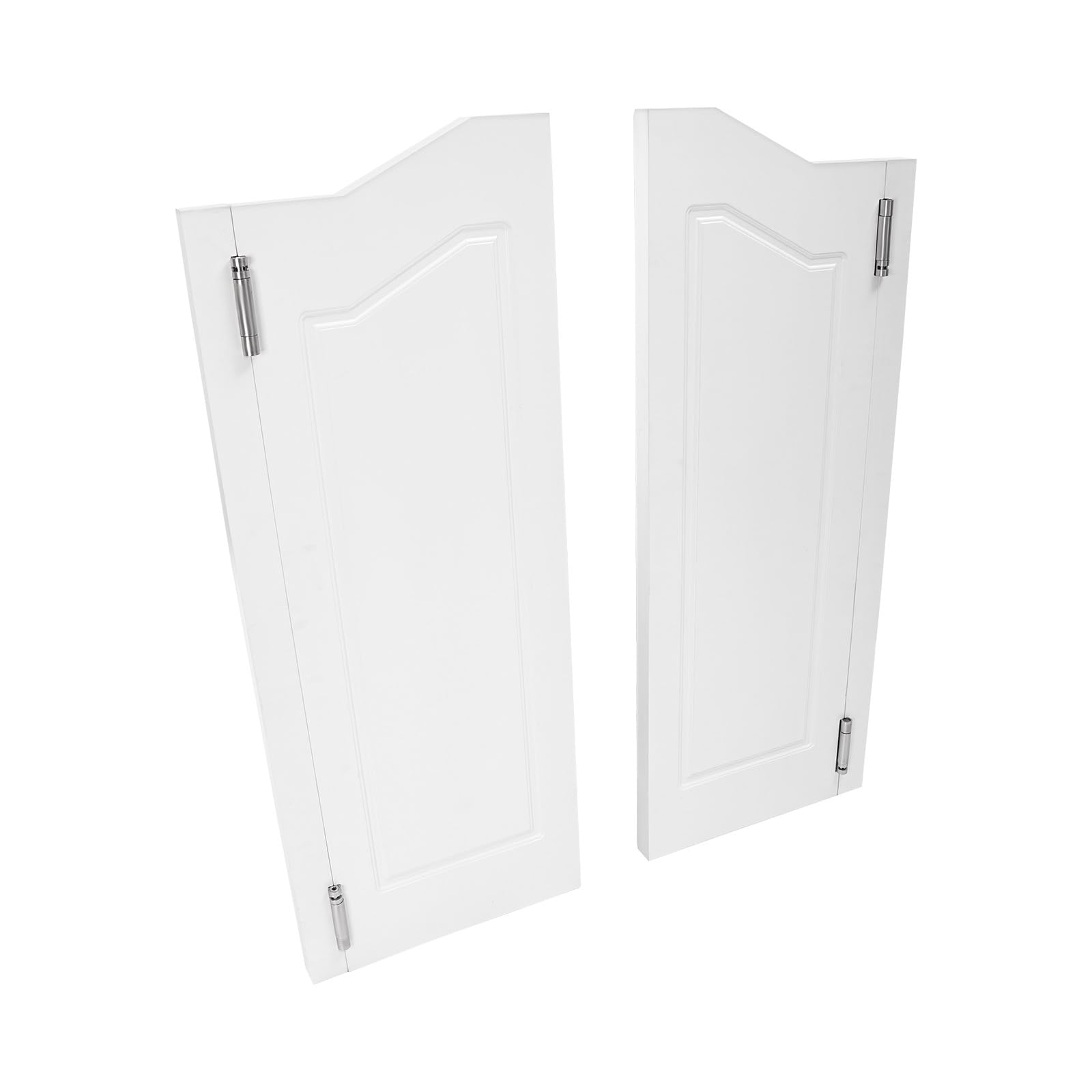 Swinging Door Partition Door Porch Entrance Swinging Door 2 Doors White (White, 31.89 * 41.93 in)