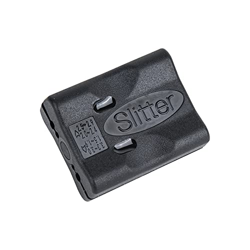 Image of Corslet Two Pieces per Pack Mid Span Cable Slitter 4 Precision Slitting Grooves For Cable 1.5-3.3mm Alloy Forging Sharp Blade Easy Operation to Open Fiber Jackets (Buffer Tube Stripper Black)