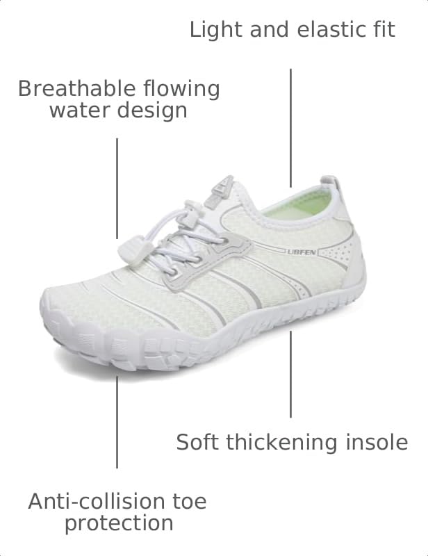 Image of UBFEN Kids Water Shoes for Boys Girls Quick-Dry Swim Aqua Socks | Lightweight, Barefoot-style, Perfect for Water parks, Beach, Pool, Kayak, Creek Hiking, Camping, Toddler, Little Kid, Big Kid