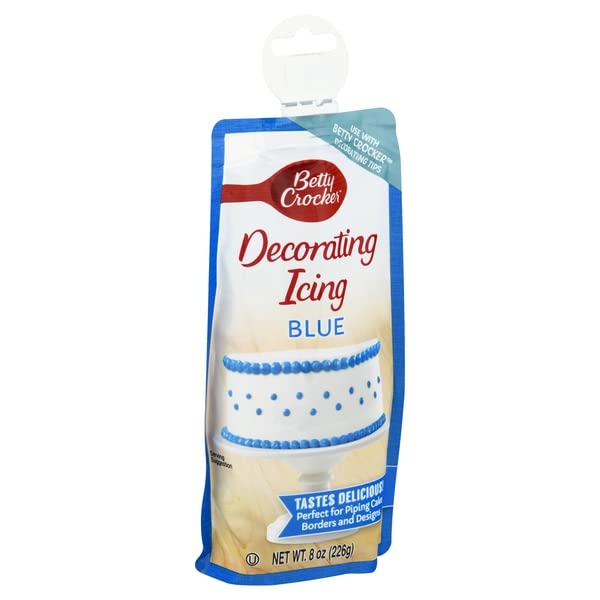 Betty Crocker, Decorating Icing Blue, 8 Ounce Grocery