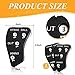 Deekin 2 Pieces 4 Wheel Baseball Umpire Clicker Black Umpire Indicator Gear Practical Baseball Counter Clicker for Innings Scorekeeper Recording Outs Innings Balls Softball Referee (Black White)
