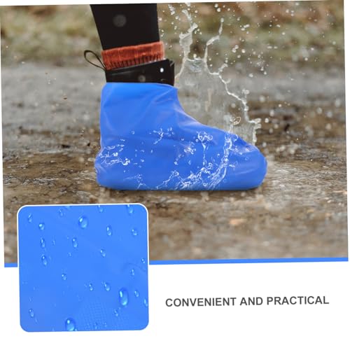 2 Pares Cubrebotas Antideslizantes Reutilizables Azul miniatura 4