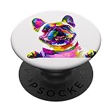Cute French Bulldog frenchie - watercolor spalsh design PopSockets Adhesive PopGrip