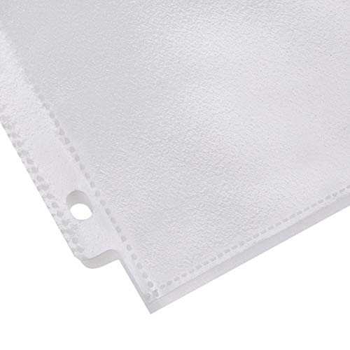Image of Amazon Basics Sheet Protectors for 3 Ring Binder, Non-Glare, Top Loading, Letter Size 8.5 x 11 in, Clear Plastic Sleeves, 100-Pack