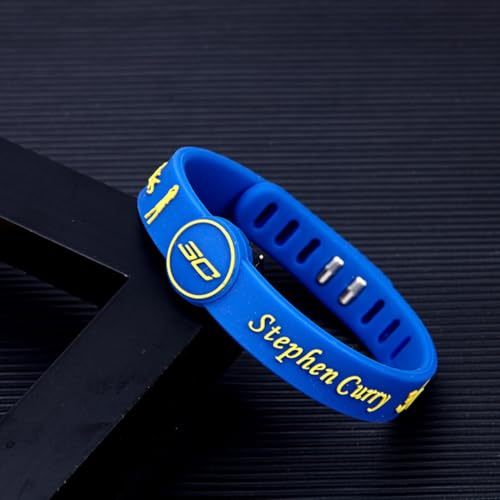 Image of Basketball Legend Wristband Curry Tatum Doncic Morant Iverson Wade Durant Rose Edwards Giannis - Adjustable Silicone Bracelet Sports Fan Collectible Gift for Men Women Teens Lovers and Collectors