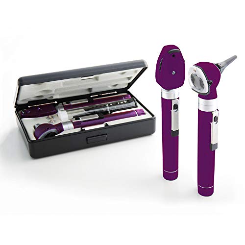ADC Otoscope/Ophthalmoscope Diagnostic Set, Pocket Size, LED Lamp, 2.5V, Hard Case, Diagnostix 5110NL