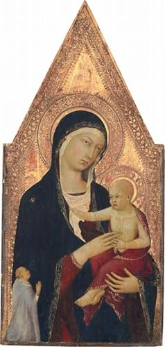 Impresión Signora e Bambino con donatore lienzo artístico de 60x90cm ideal para regalo cultural