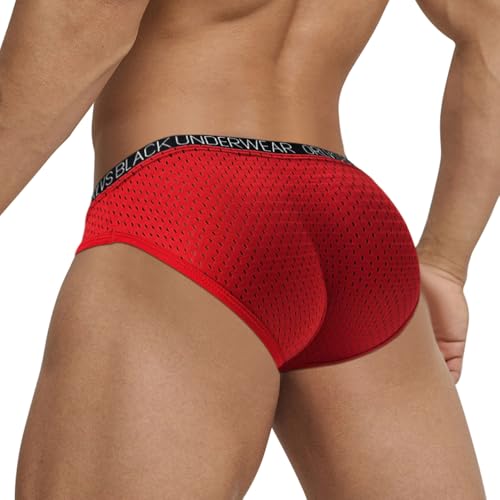 Men’s Briefs Underwear Low Rise Breathable Mesh Briefs for Men Comfortable Underwear2