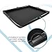 Inflatable Nuru Massage Sheet with Handles & Inflatable Sides | Black Durable PVC Waterproof | 80.7'' x 61.4'' x 4.7'' | Protection Against Oil, Water-Based, and Silicone-Based Products