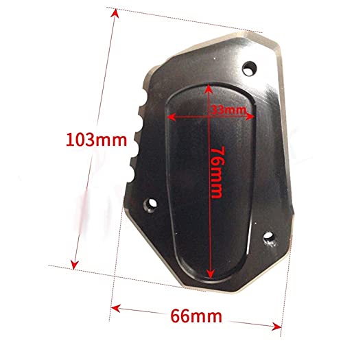 Agrandisseur de support latéral moto gris pour béquille Katana 2019 - 3