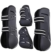 CareMaster Horse Tendon Boots Open Front/Fetlock Boot for Horse Set of 4
