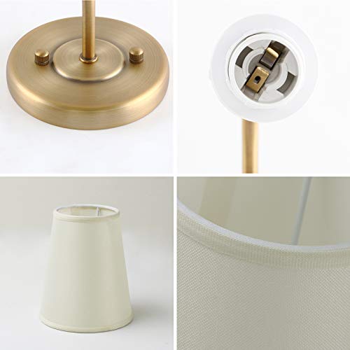 Pathson Set Of 2 Rustic Wall Sconces With Light-Yellow Fabric Shade Not Pure White, Bathroom Vanity Lights Modern Wall Sconce Lighting For Bedroom Living Room (Antique) #TOP6