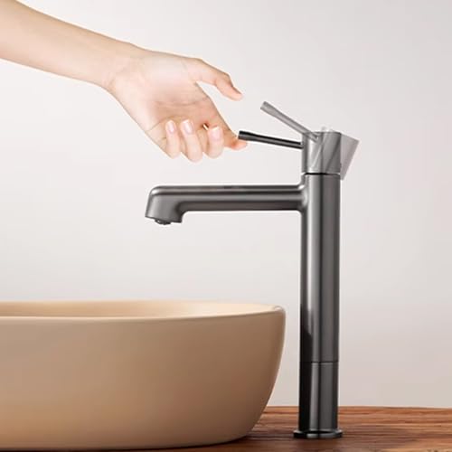 Robinet mitigeur gris de cuisine pour laver vos grands plats - 2