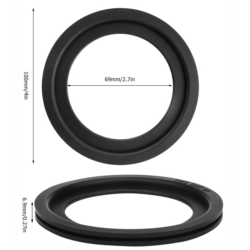 Image of 2 Pack 385311658 Flush Ball Seal Replacement Compatible with 300 /310 / 320 RV Toilets - Ideal Flush Ball Gaskets