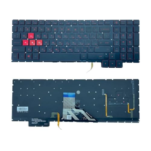 Clavier HP Omen 15-CE CE000 CE026TX rétroéclairé rouge de remplacement