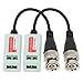 SYH&AQYE HD 1080PPassive Video Balun, Mini CCTV Video Balun Transceiver with BNC Head and Card Interface, Plug and Play Video Balun for Camera