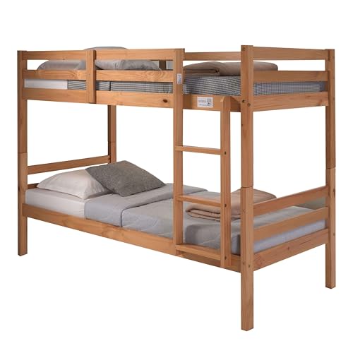 Miroytengo Litera Rabbit de Dormitorio Juvenil Estilo Moderno en Color Miel 90x190 cm Madera 195x152.5x101.2 cm