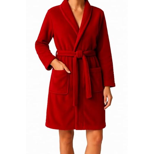 Roupão de Microfibra Adulto Unissex Extra Macio Camesa (Vermelho,1)