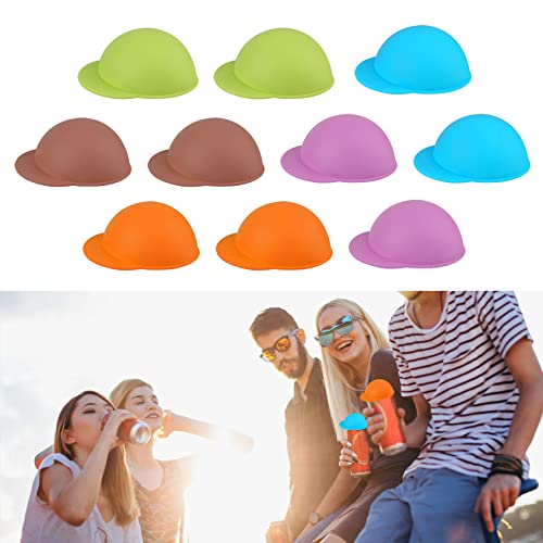 Canettes De Soda Couvre Couvercles - Lot de 10 couvercles en plastique, Canette De Soda Empêche Les Déversements, Réutilisables couvercles et couvercles pour soda, boissons, Coca, Canettes, Gobelets Cover