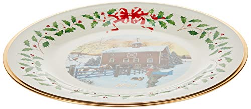 Lenox 887099 2019 Holiday Barn Scene Plate #TOP1