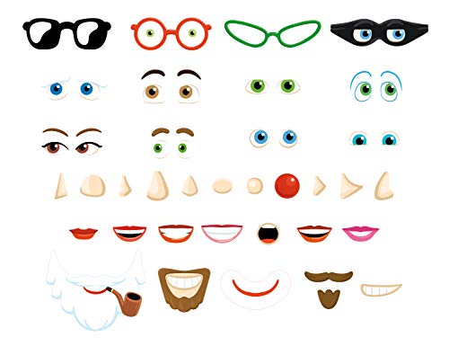 Andreu Toys Facce magnetiche, Multicolore, 26 x 20...