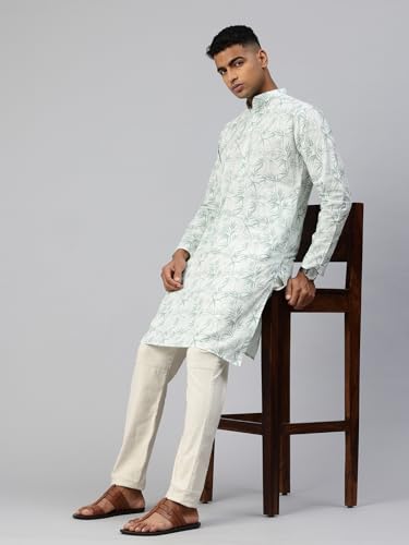 Image of Majestic Man Men's Cotton Regular Fit Casual Kurta