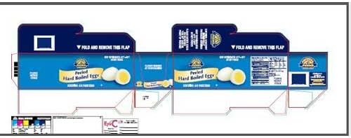 Crystal Farms Peeled Hard Cooked Egg -- 32 per case.