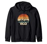 Vigo Spagna Desegn Vigo Skyline Spagna Felpa con Cappuccio