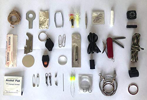 Survival Kit Paracord Grenade The #1 Best 48 Tool Emergency kit (Black) - Image 4