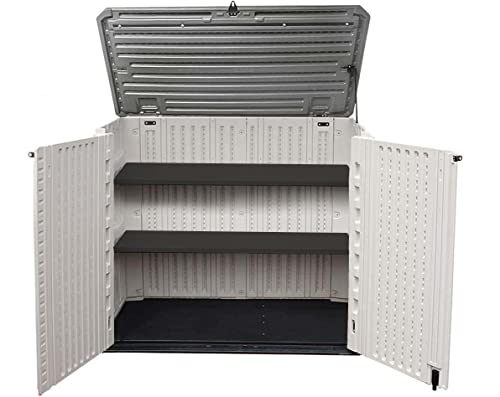 Image of KINYING Metal Laminate Shelving for 26 Cu.ft Horizontal Storage Shed, One Shelf to Hold 44 lbs, 46 in * 15 in, One Piece in The Package with 4 Screws, 11LBS
