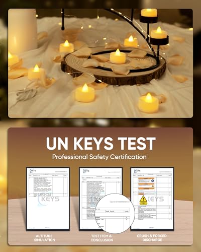Image of BEICHI Flameless Candles, 100Pack Battery Operated Candle, LED Tea Lights Candle Battery Operated, Flickering Fake Votives for Wedding Halloween Christmas Diwali- Warm Yellow