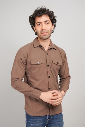Image of Men's Full Sleeve Shirt | Regular Fit with Double Pockets | Stylish Catrize Casual & Formal Wear for Men