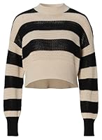 Noppies Damen Ilana Stripe Pullover, Black - P090, XL EU