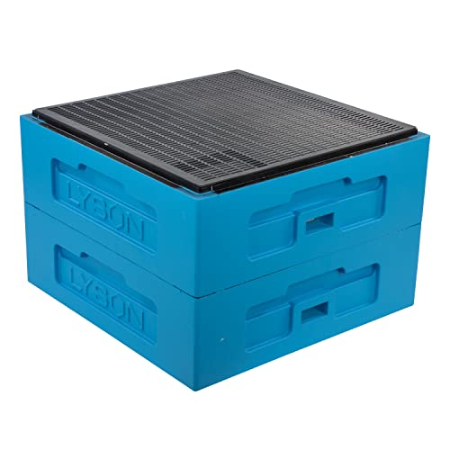 LYSON Absperrgitter Bienen Kunststoff, Plastic, stark, horizontal (10 Stk.) (42 x 42 cm) Trenngitter Königinnengitter, Bienenbeute, Imkereibedarf Bienenzucht Holzbeute Styroporbeuten