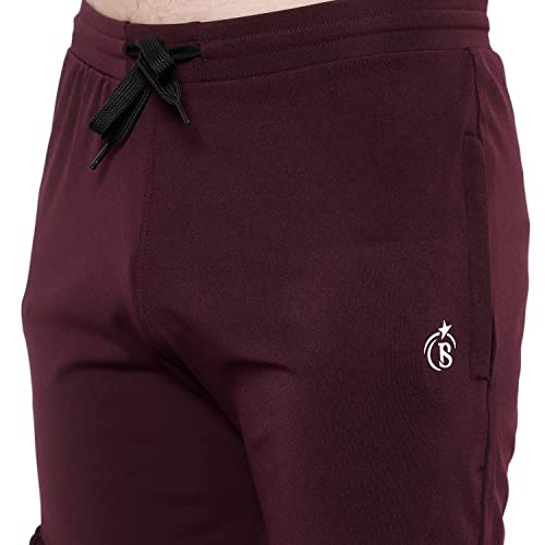 Image of BLUE STAR SHARK Men's Premium Stretchable Cargo Joggers | Regular Fit, Stylish Track Pants with Pockets | Soft Smooth Feel, Logo on Front, Comfortable Everyday Wear