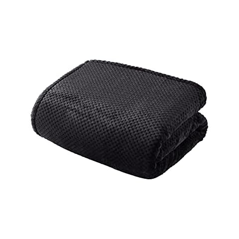 Sleepdown Luxury Waffle Fleece Throw Blanket Cover