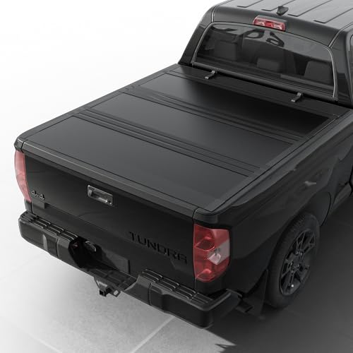 Tutel Low Profile Hard Shell Flip-Up Truck Bed Tonneau Cover|Fits 2007–2021 Toyota Tundra 5'6
