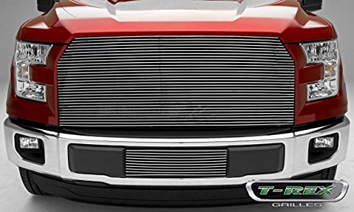 T-Rex Grilles 2015-2017 F-150 Billet Grille, Polished, 1 Pc, Replacement, Does Not Fit Vehicles With Camera - Pn #20573 #TOP3