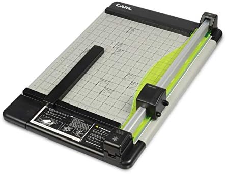 CARL Heavy Duty Rotary Paper Trimmer 15inch - 12220,Black And Silver