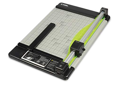 Carl Manufacturing 12220 HVY-Duty Paper Trimmer 15-Inch 36 Sht Cap. 14-Inch x15-1/4-Inch x3/4-Inch GY by CARL - Used condition - US$102.35