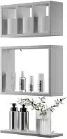 Nichos Prateleiras Decorativas Eze 40cm Branco para Banheiro
