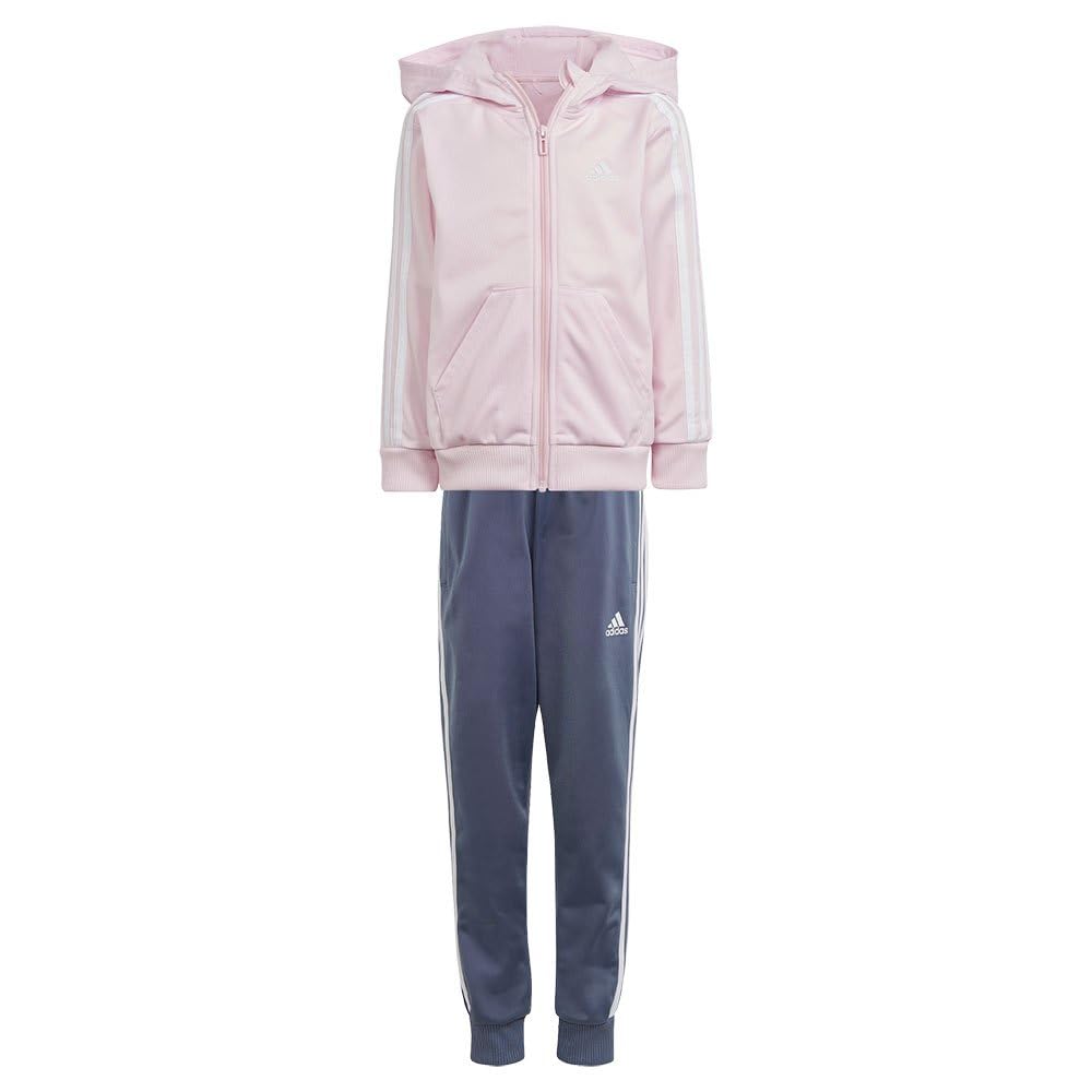 adidas Unisex Kinder Essentials 3-stripes Shiny Tracksuit Trainingsanzug