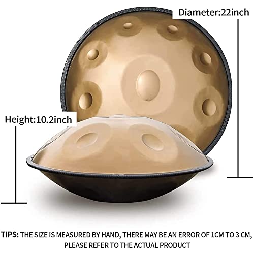Handpan 12 notas acero 432HZ en re menor con accesorios miniatura 7
