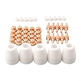 Large compatibilité : conçus pour les coupe-plasma de 30, 40 et 50 A utilisant ou pour les lampes de poche LG-40, ces consommables plasma sont et compatibles avec différents modèles de torche